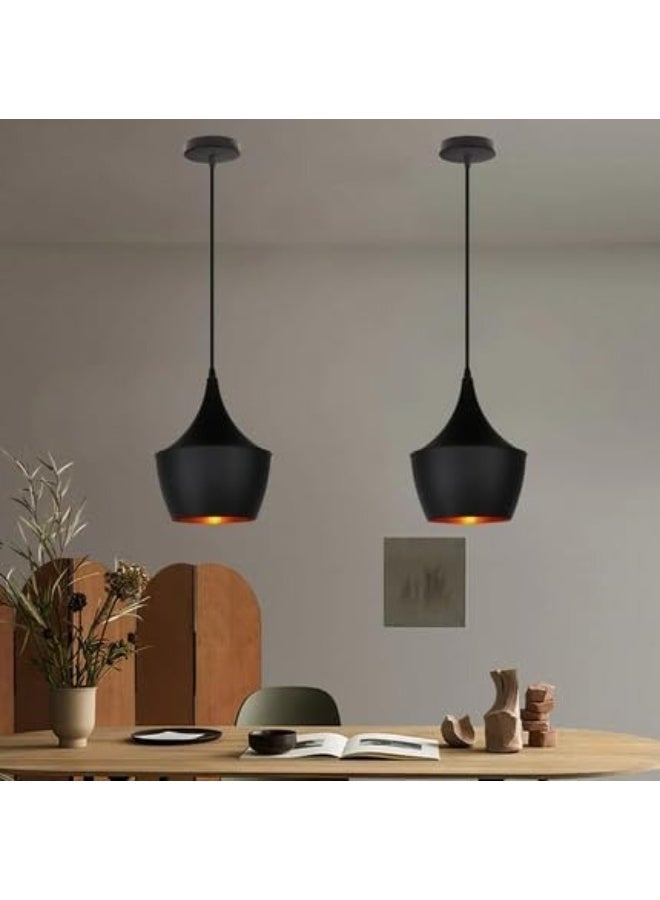 المفتاحة مصباح سقف معلق بتصميم عصري عتيق | مصباح معلق بإضاءة واحدة | إضاءة بنمط صناعي كلاسيكي لغرفة المعيشة وغرفة النوم وغرفة الطعام - Image 2